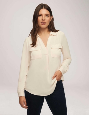 Hauts Anne Klein Long Sleeve Shirt With Pocket   | ODV-1599592